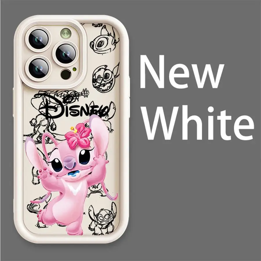 جراب هاتف غير لامع بغرزة كرتونية ، رائع ، Apple ، iPhone 15 ، 16 Pro Max ، 13 ، 14 Plus ، 12 ، 11 Pro Max