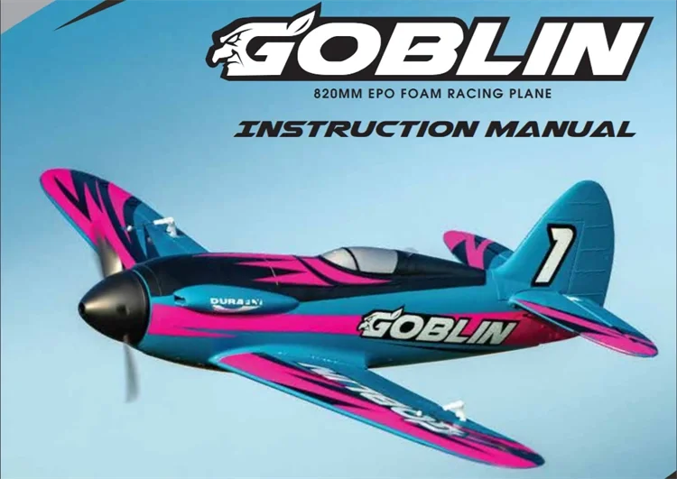 Qtmodel-Goblin Racing Asa Fixa Modelo, Aeronave Controle Remoto