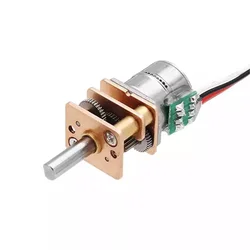 GM12-10 Step Motor Mini Full Metal Gearbox Gear Stepper Motor 2-phase 4-wire Reduction Ratio 20:1/ 50:1/ 100:1/ 150:1/ 298:1