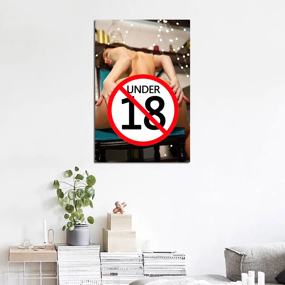 Canvas Painting Wall Artwork Sexy Girl Ass Pussy Poster Print Mural Hot Babes Character Pictures Bedroom Home Decoration