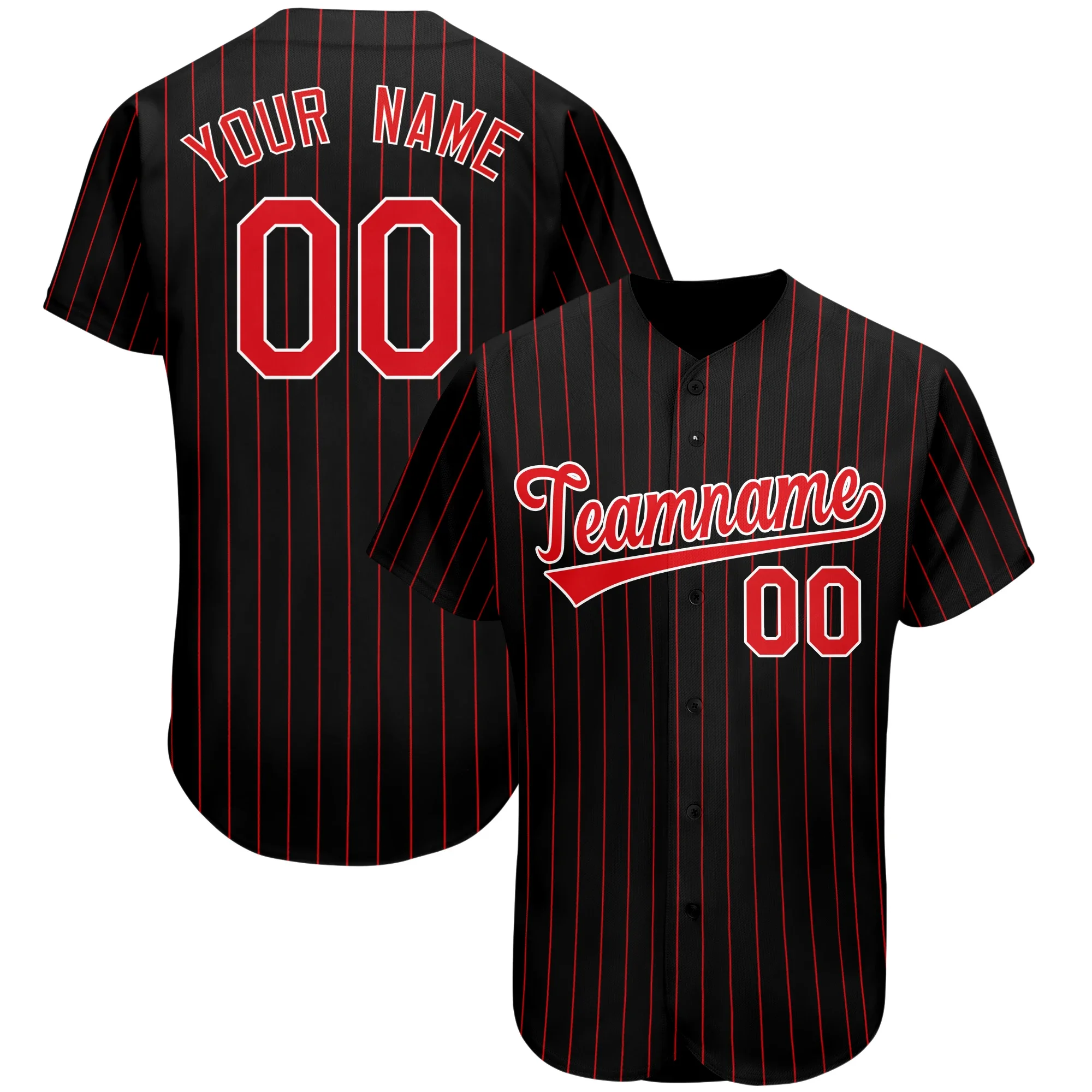 Custom Stripe Baseball Jersey for Team Print Baseball Jerseys For Men/Women/Kids Sportwear Customized baseball shirt