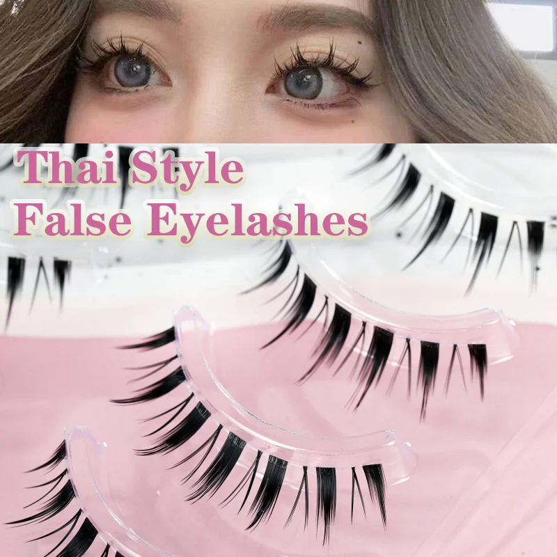 5 Pairs Fairy Natural Lash Extension Cross Curling Wispy False Eyelashes Daily Eye Makeup Tools Korean Japanese Comestic Tool