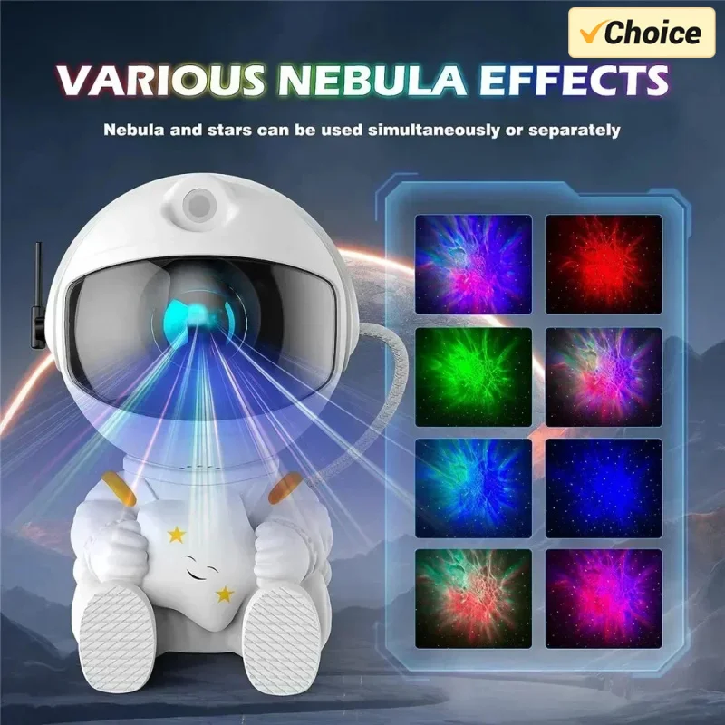 Galaxy Star Projector Night Light Astronaut Space Projector Starry Space LED ceiling Light Holiday gift for bedroom home decor