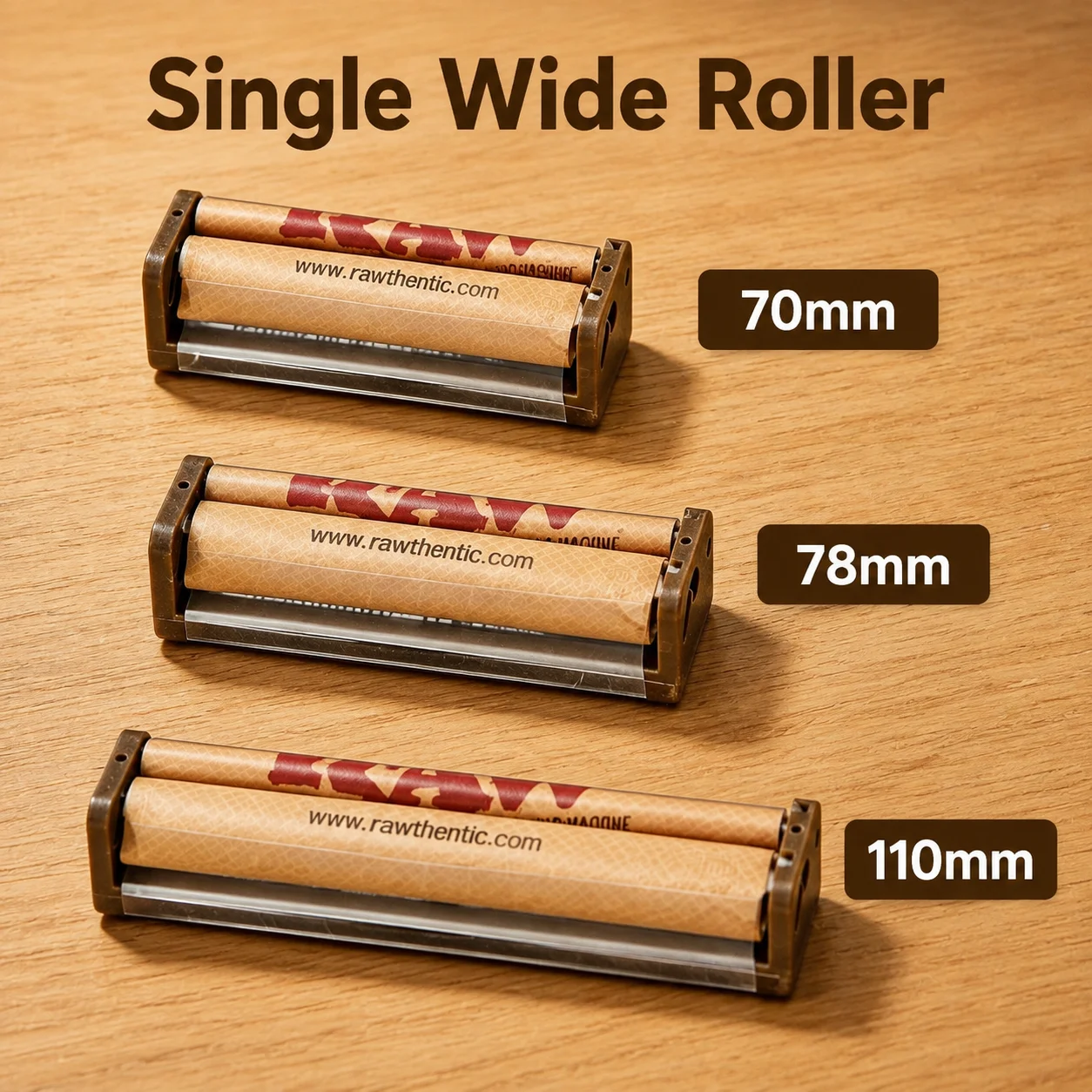 Degradable Manual Tobacco Herb Roller Cone Rolling Machine 110mm/78mm/70mm Portable Cigarette Holder Natural Rolling Papers - view 5