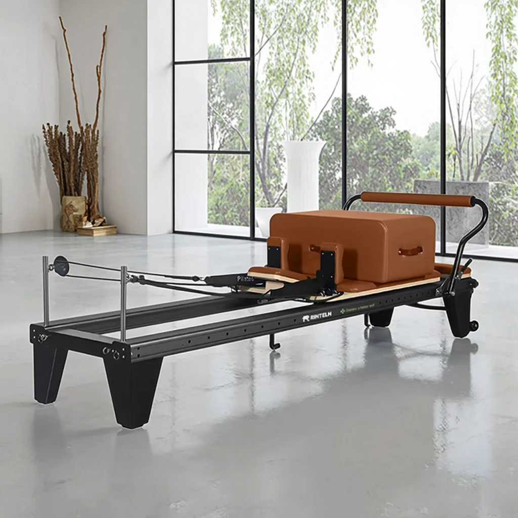 

Professional Design Foldable Yoga Fitness Body New Core Bed Studio Equipment Portable Aluminum Alloy Pilates Reformer