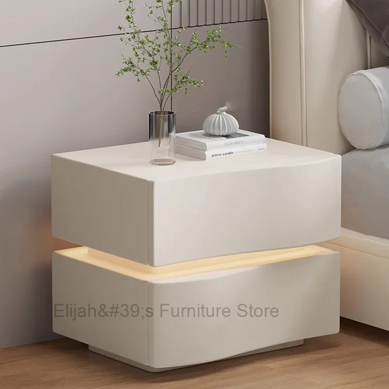 

White Nordic Nightstand Modern Bedside Storage Home Luxury Nightstands Drawer Wood Mesitas De Noche Garden Furniture Sets