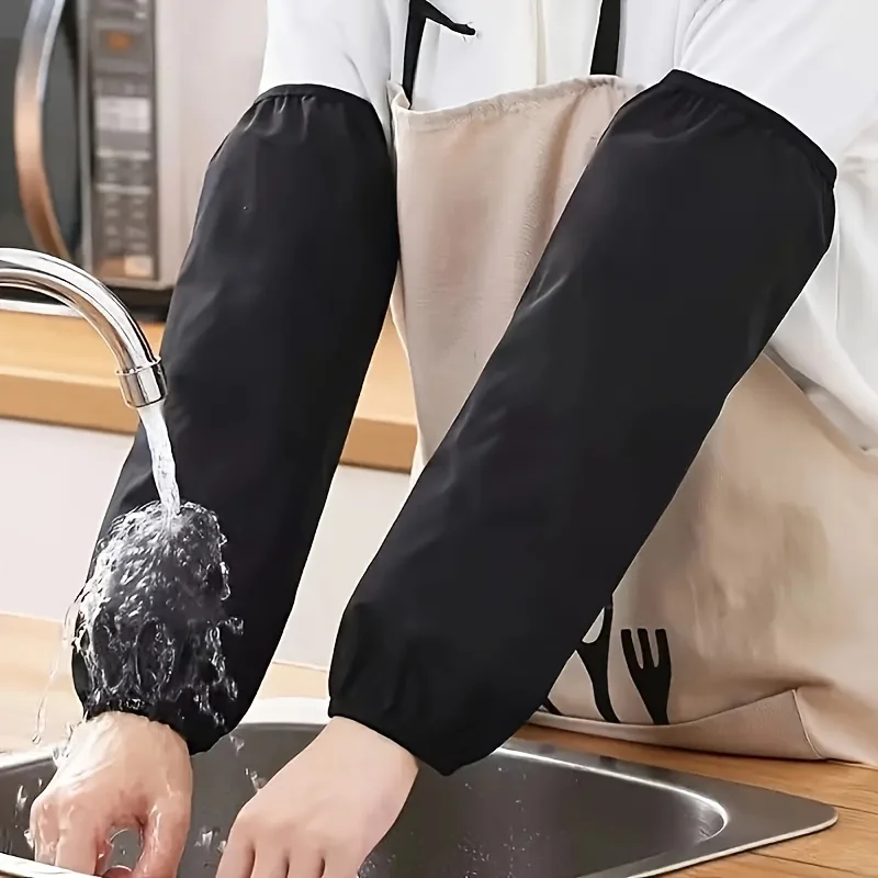 

Водонепроницаемые рукава, расширенные, черные, подходят для мужчин и женщин, для защиты от масла и грязи во время работы и повседневной жизни.