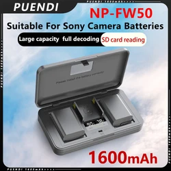 NP-FW50 NP FW50 battery and LED charger for Sony A6000 A6500 A6300 A6400 A5100 ZV-E10 A7 A7II A7R A7R2 A7SII A7S A7S2 NEX-3 RX10