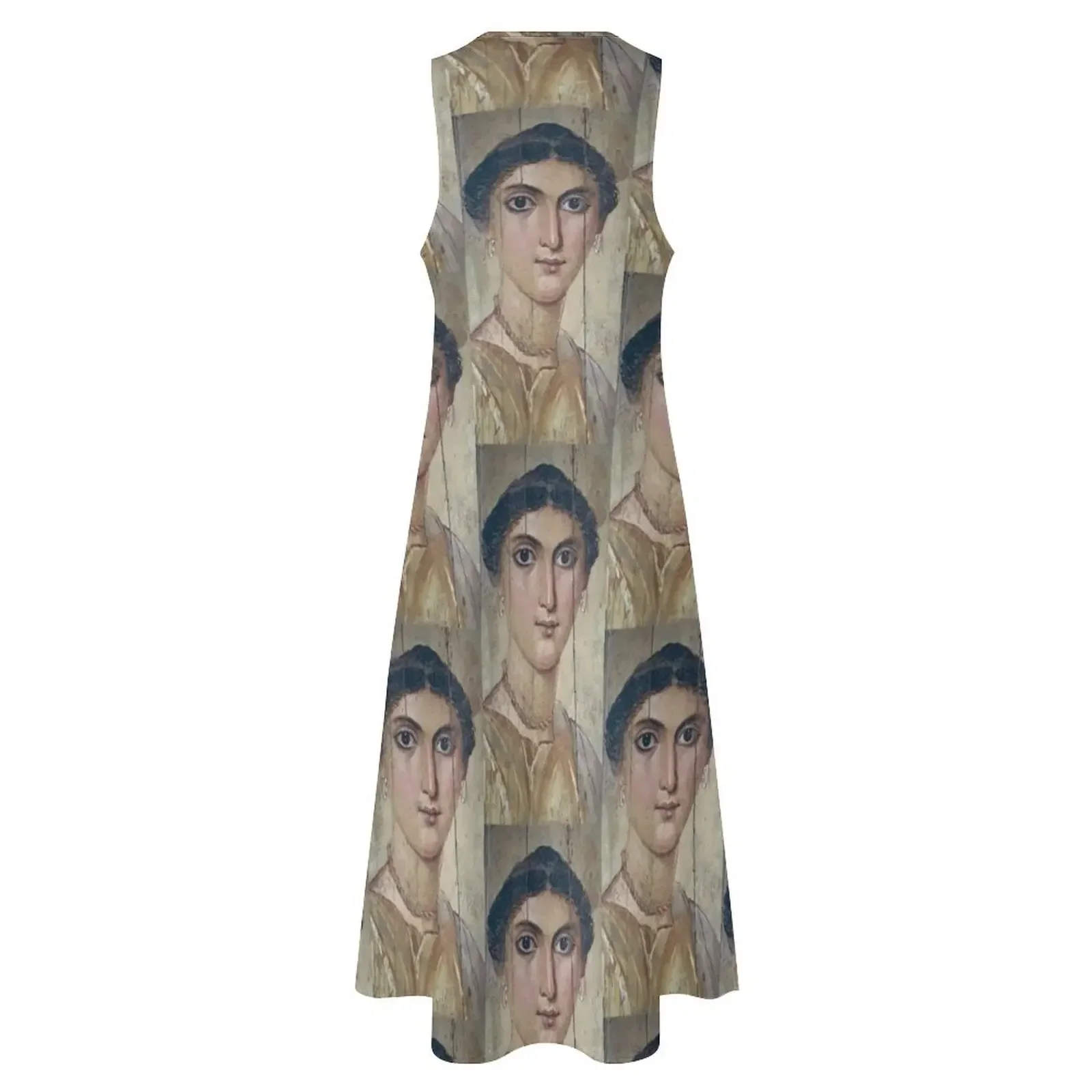 فايوم مومياء صورة امرأة مصر القديمة فستان طويل فساتين الصيف مساء فستان المرأة