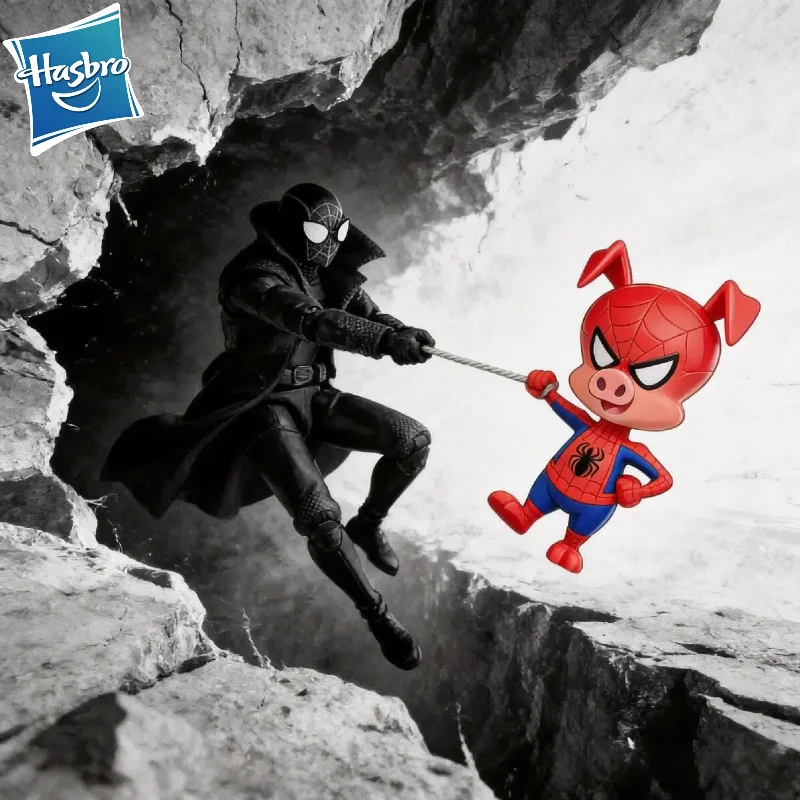 

【IN STOCK】Hasbro Marvel Legends Series 60th Anniversary Spider-Man Noir and Spider-Ham 15cm Action Figure Original Model Toy