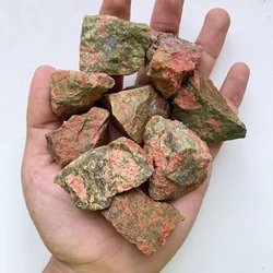 40g/100g/200g Unakite Rough Stone, Raw Unakite Stone, Unakite Raw, Natural Unakite Crystal, Natural raw stone mineral interior