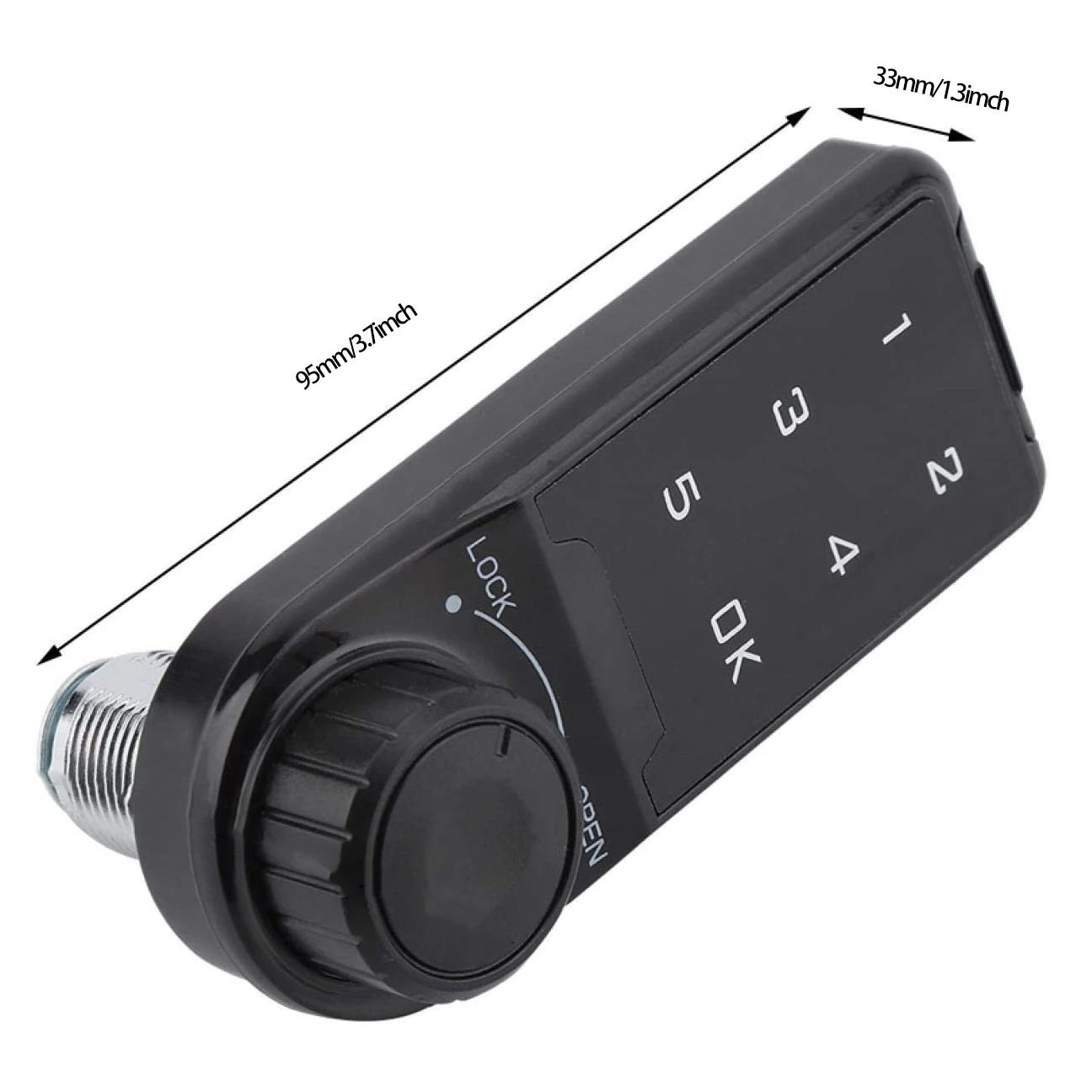 Combination Lock, Door Access Digital Electronic Security Cabinet Coded Locker Contact Keypad Password Key Access Lock-B