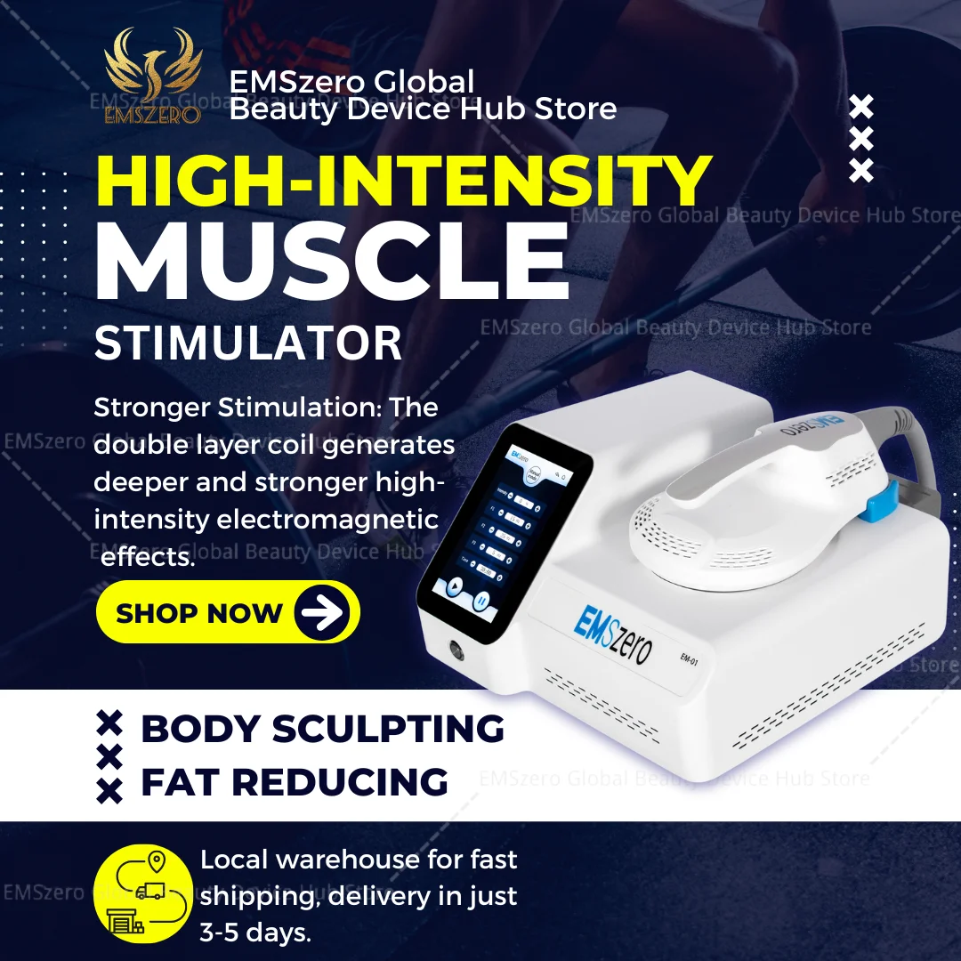 

EMSzero Portable Fat Reduction Body Shaper Muscle Stimulator 6500W Sculpting EMSzero RF Beauty Equipment CE