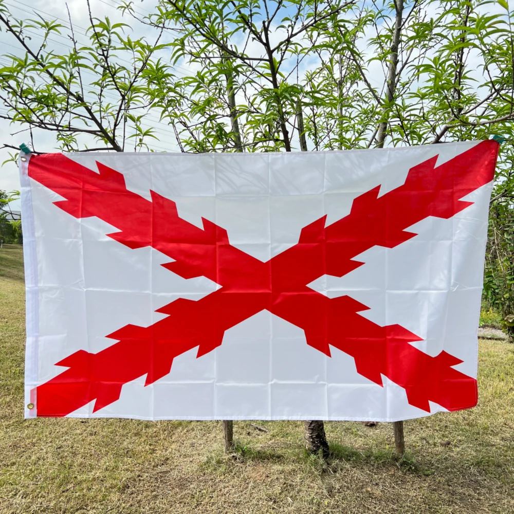 Flaga Hiszpanii 90*150cm poliester wysokiej jakości Burgundia Hiszpania Krzyż Cesarski flaga