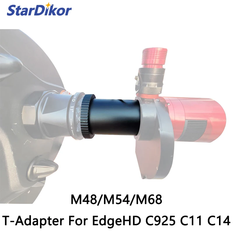 StarDikor M48/M54/M68 T-adapter For CELESTRON EDGE HD C9.25 C11 C14 Telescope With The 0.7x Reducer Lens Optimum Back Focus