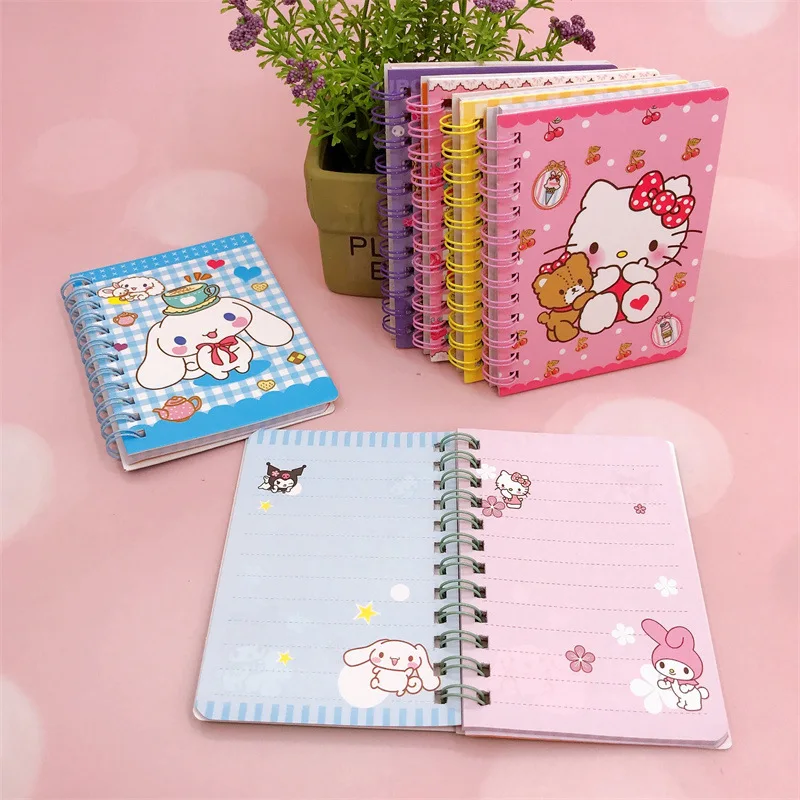 2025 サンリオノートブックかわいいマイメロディクロミシナモロール韓国学生新漫画カラー A7 ノートブック子供の宿題ブック