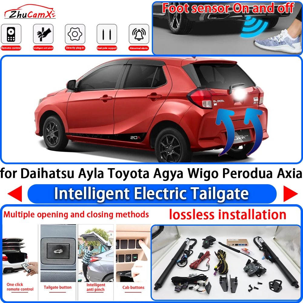 

ZhuCamX for Daihatsu Ayla Toyota Agya Wigo Perodua Axia OEM Power Liftgate Trunk Electric Suction Tailgate Tail Gate Lift Strut