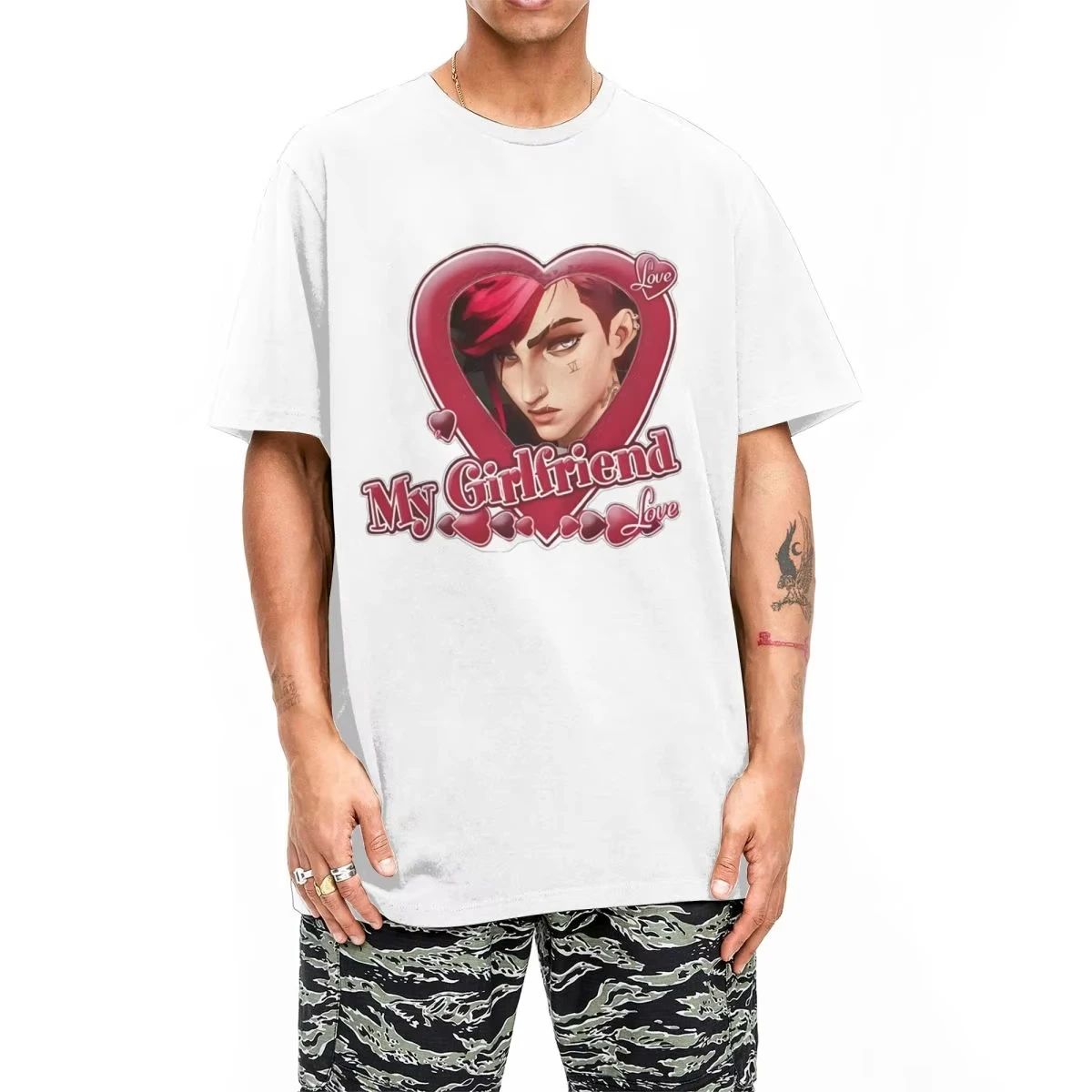 رجل تي شيرت السادس غامض تي شيرت محب أنا أحب صديقتي الصيف تي شيرت رهيبة طباعة ملابس علوية من القطن هدية عيد ميلاد بلايز المحملة