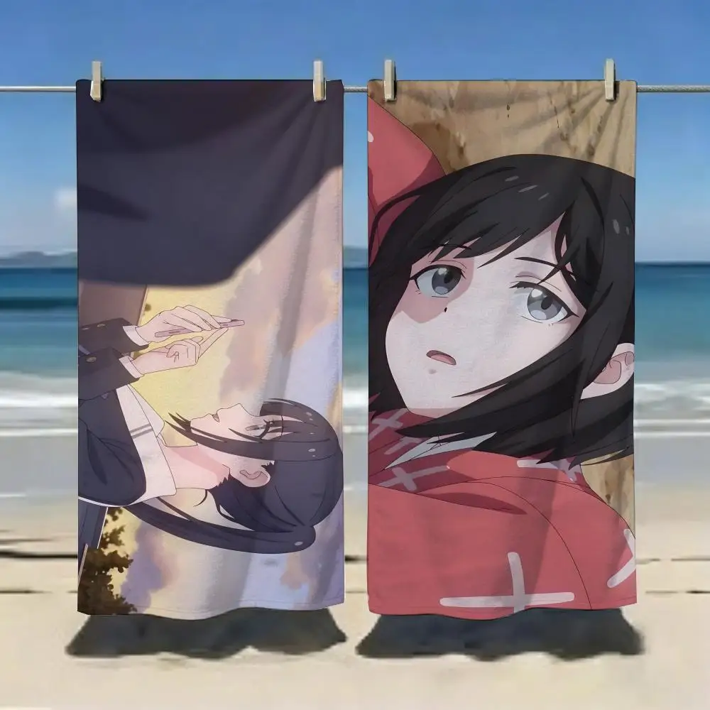 Anime Movie Y-You Fire works and Our Promise Towel Microfiber soft Beach Towel for Travel Fitness Sauna Bathing Camping