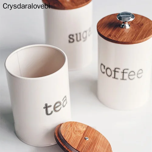 New Storage Tanks Steel Kitchen Utensils Multifunction Color Tea Coffee Sugar Square Box Case Househould Quality Beautiful