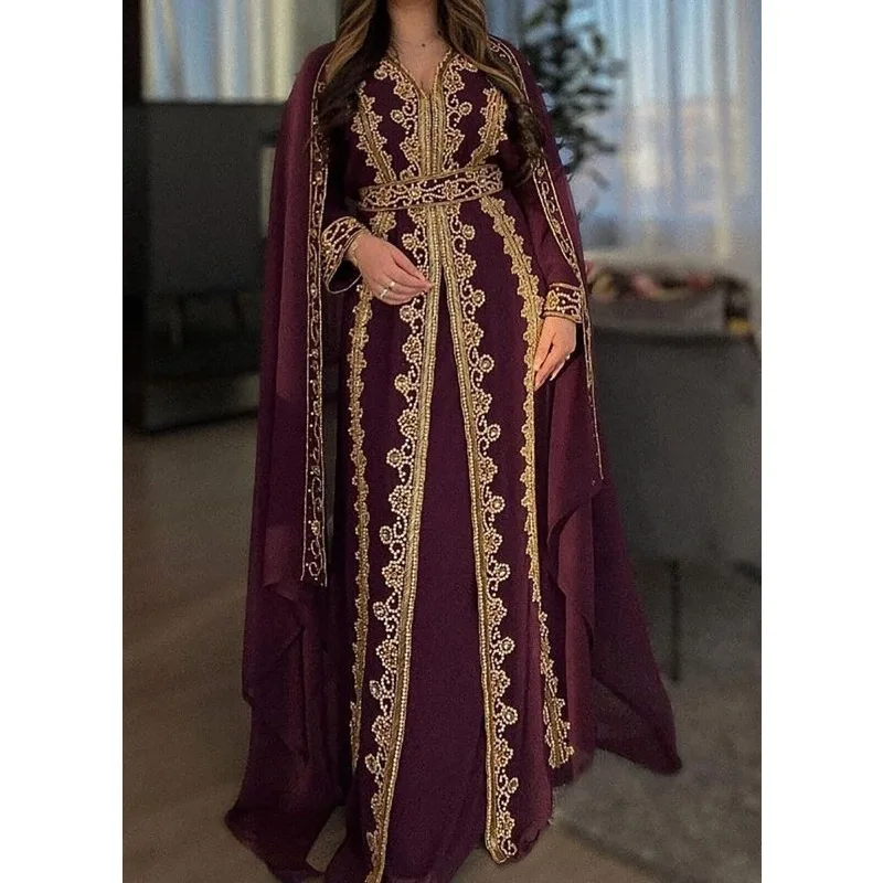 

Moroccan Dubai Kaftans Farasha Abaya Dress Very Fancy Long Gown Fashion Trends