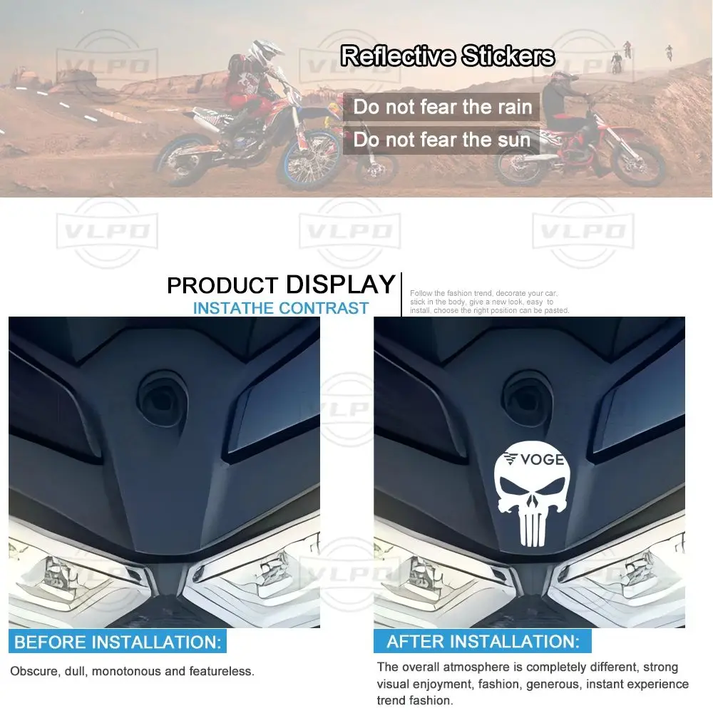 Motorcycle Sticker Decals for VOGE 525 625 800 900 DSX DS800X 625DSX 300 Rally 300DS 500AC 300R 500R 500DS 525DS Accessories