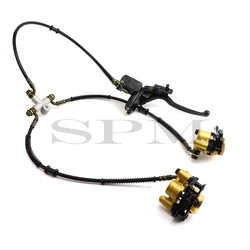 High quality Front hydraulic Disc Brake Twin Disc Brake Assembly For 110cc 125cc ATV Buggy Karting Quad Dirt Bike Caliper System