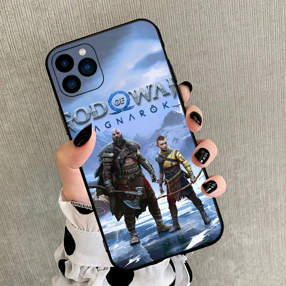 Game God of W-War Ragnarok Phone Case For iPhone 8 11 12 13 14 15 Mini X XR XS PRO MAX Plus Cover