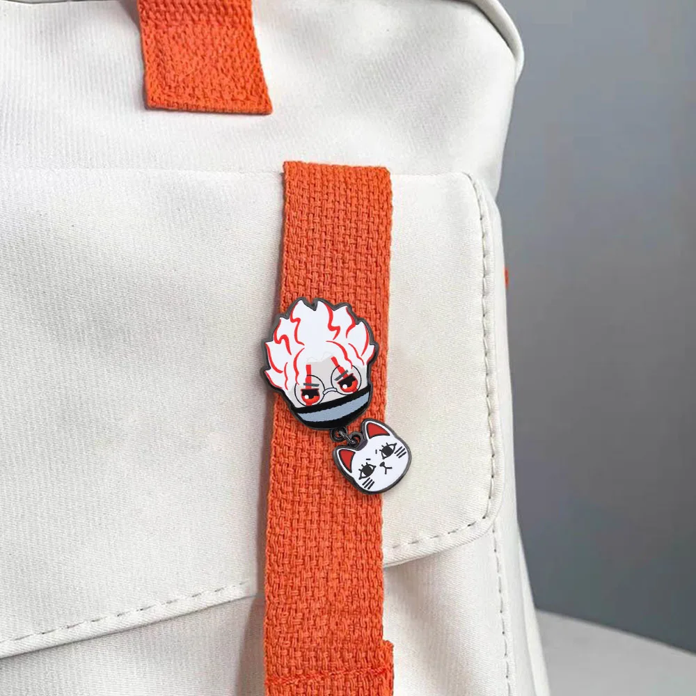Dan Da Dan Takakura Ken Okarun Turbo Granny Power Emaille-Pin Manga Dandadan Glückskatze Anhänger Brosche Cartoon-Fan-Geschenk Abzeichen Zubehör – Detail 5