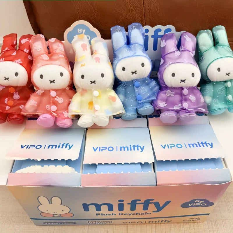 In Stock Raincoat Series Blind Box Macaron Waterproof Rain Poncho Doll Rose Gold Lobster Clasp Keychain Backpack Bag Ornament