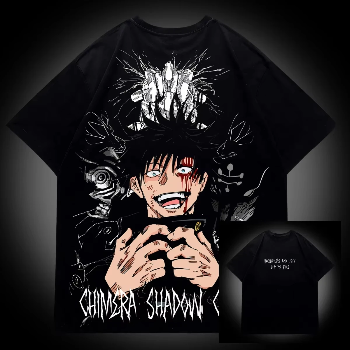 Hakari Immortal Gambler Jujutsu Kaisen Anime T-Shirt en coton avec motif graphique pour hommes, femmes et enfants, Streetwear d'été