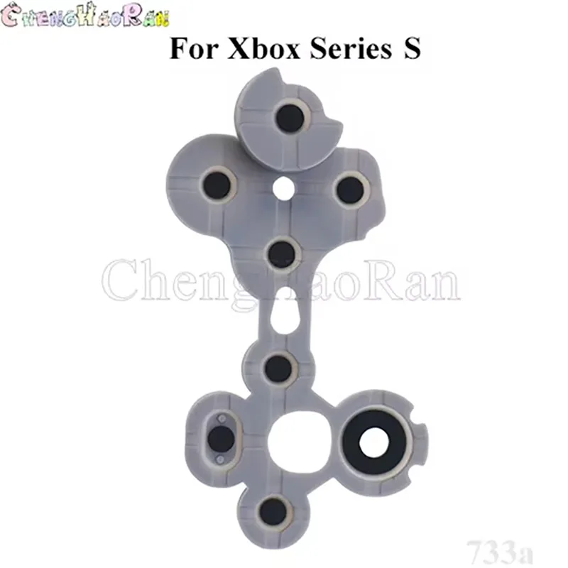 1pcs sem fio controlador de borracha condutora para xbox um s magro x/série um s x/elite v1 v2 gamepad silicone chave botão d almofada