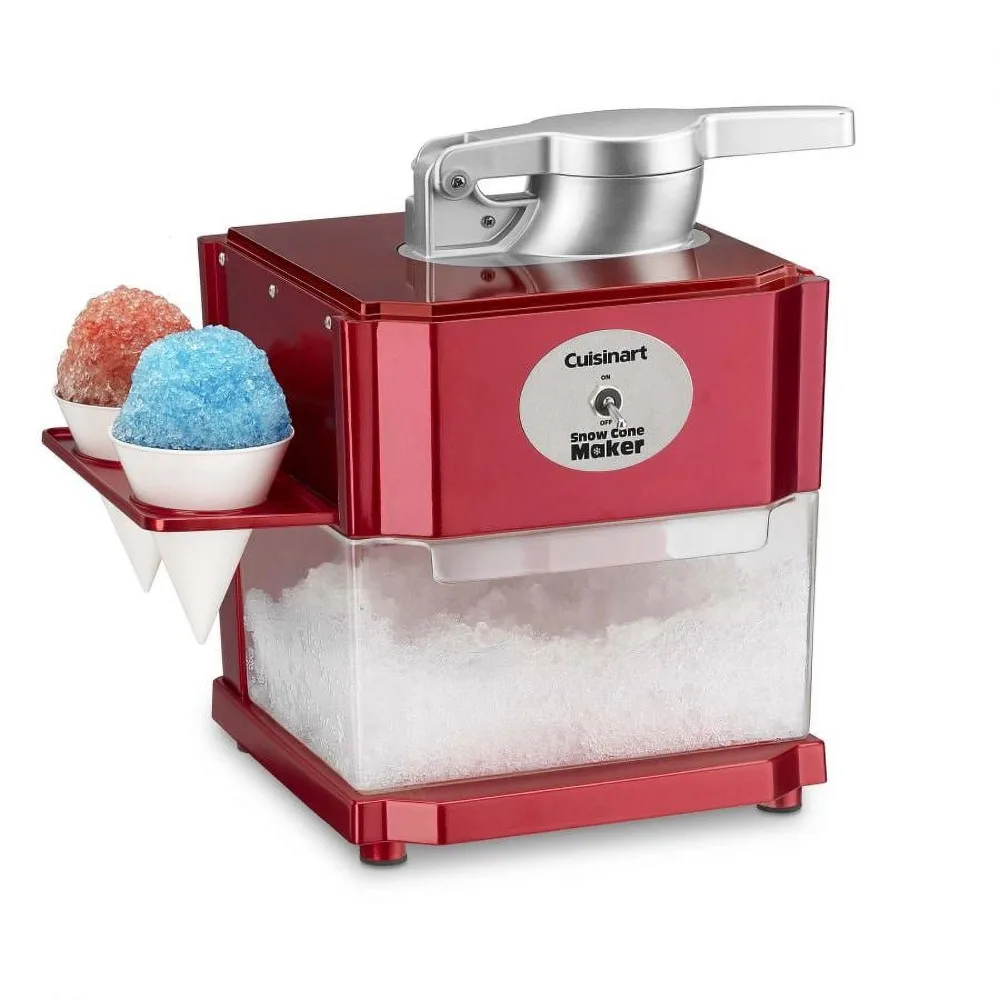 

Snow Cone Maker Comes with 4 BPA-free Reusable Plastic Cones and 12 Paper Cones USA HOT