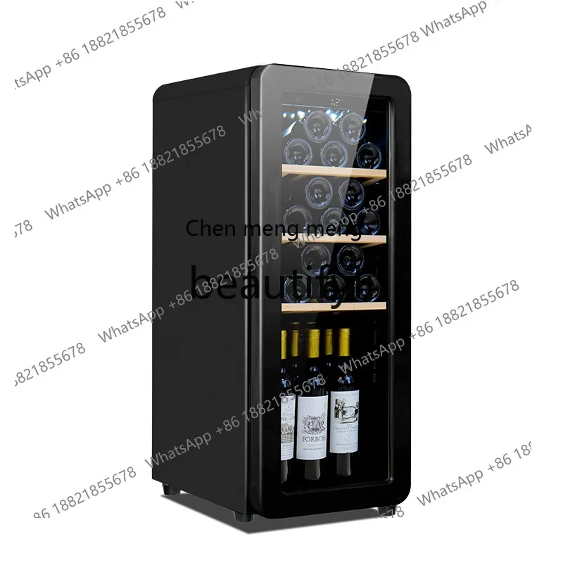 AB02  Red Wine Constant Temperature Wine Cabinet for Home Use, Compressor Small Wine Cabinet, Mini Frost-Free Air-Cooled