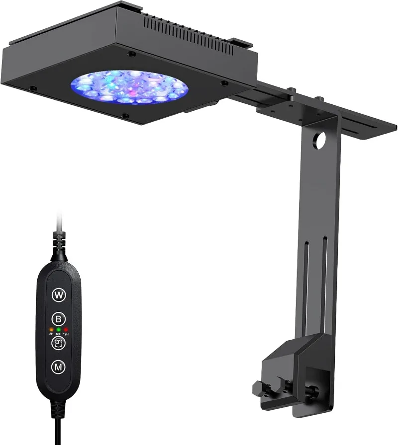 HyperReef 30 Watts Gen 1 Aquarium LED Reef Light, Dimmable Full Marine LED for Saltwater Coral Fish Tanks