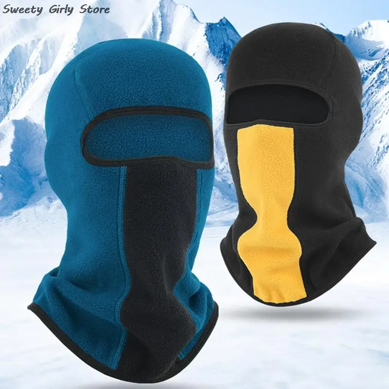 

Plush Balaclava Outdoor Sports Beanies Hat Thermal Fur Cycling Fishing Hats Windproof Keep Warm Headwear Winter Hood Cap Unisex