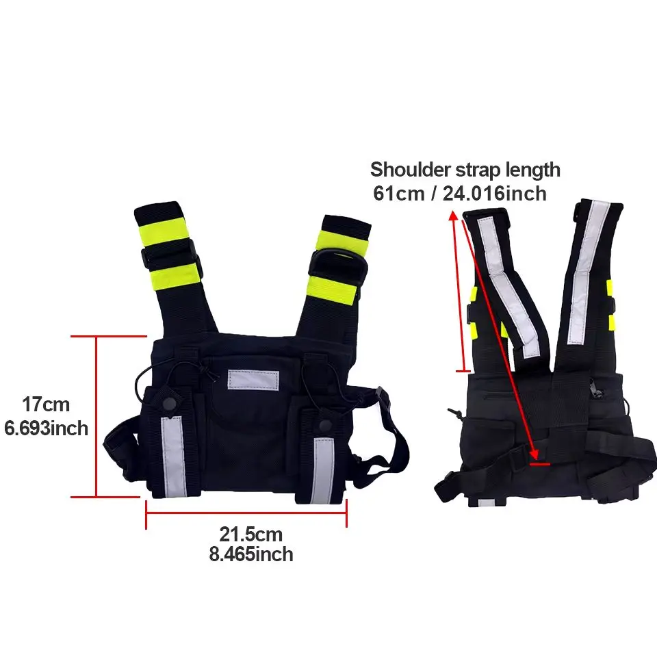 

Tactical Chest Bag Double Mouth Backpack Multifunctional Walkie-Talkie Camouflage Chest Bag Radio Uv-5r Chest Harness Bags