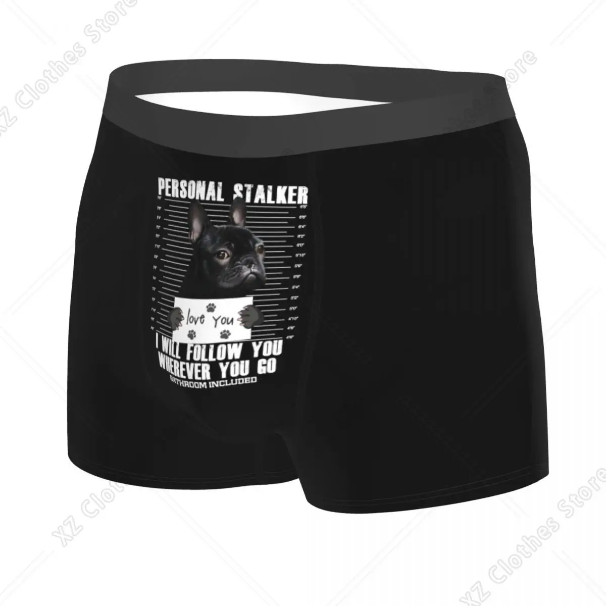 Custom French Bulldog Boxers Shorts Men's Frenchie Dog Lover Briefs Underwear Cool Underpants