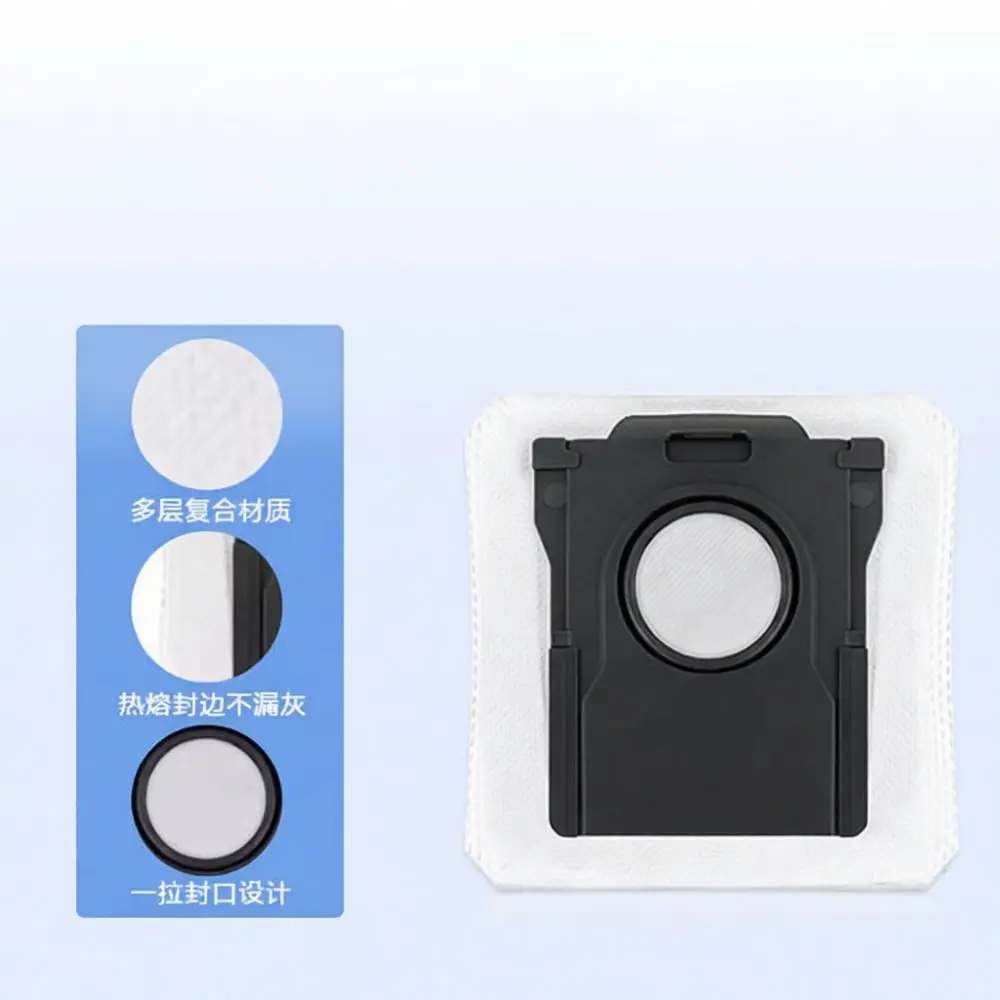 For Midea V12 Pro Vacuum Cleaner Replacement Parts Main Brush Side Brushes Mop Cloth Dust Bag Filter Sweeper Accessories