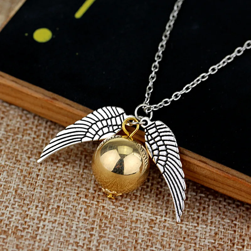 Harries Potters cosplay Wings charms Bracelet Snitch metal ball pendant necklace earring keychain props accessories fans gifts