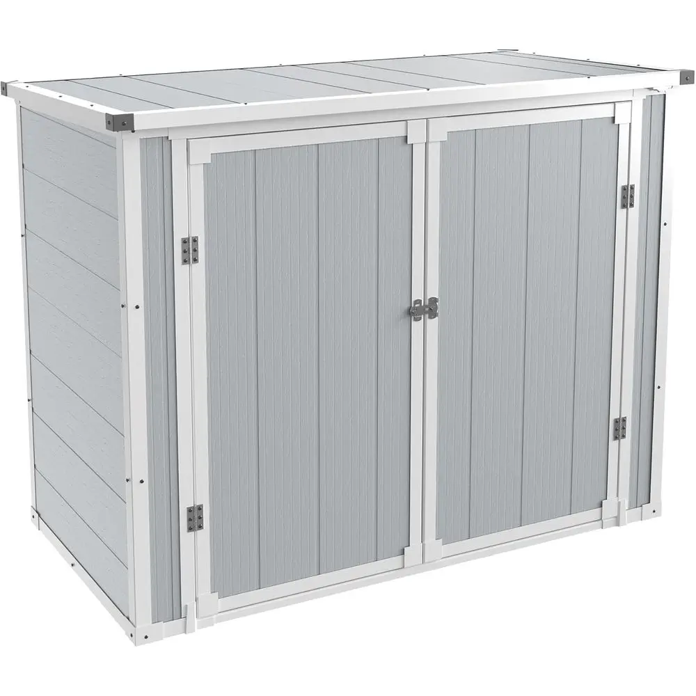 

41 Cubic Ft. Resin Outdoor Storage Shed with Reinforced Floor and Gas Spring, Easy Assembly for Yards and Gardens
