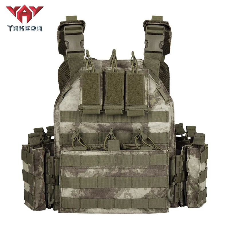 YAKEDA Police Police Military Outdoor Hunting CS Game Equipment Quick-release Gun Battle Field Black Multi-camera Tactical Vest