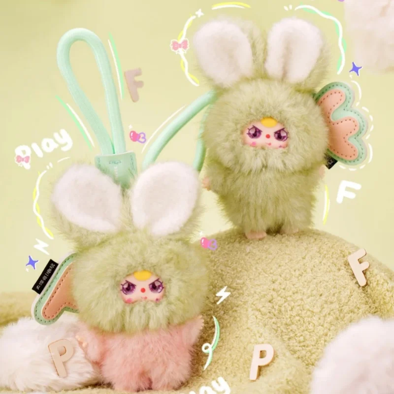 Originele Baby Drie Blind Box Super Mini Little Rabbit Pluche Gezicht Pop Tas Hanger Mysterieuze Box Speelgoed Kerst Verrassingscadeau