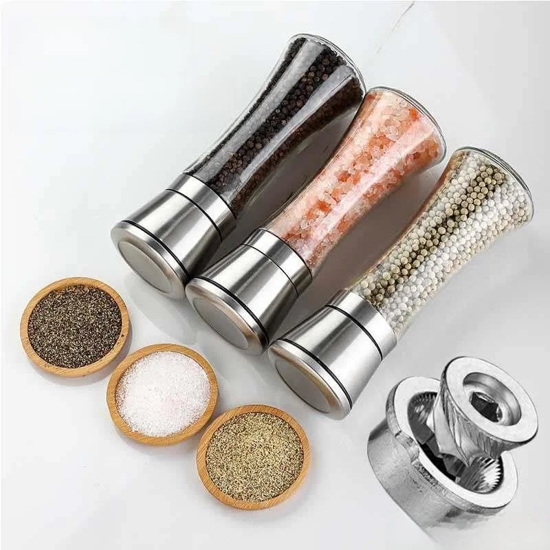 

Manual Stainl Steel inder Pepper Mill Spice Bottle Bla Pepper Herb inding Home Kitchen Supplies Cam Travel Gear