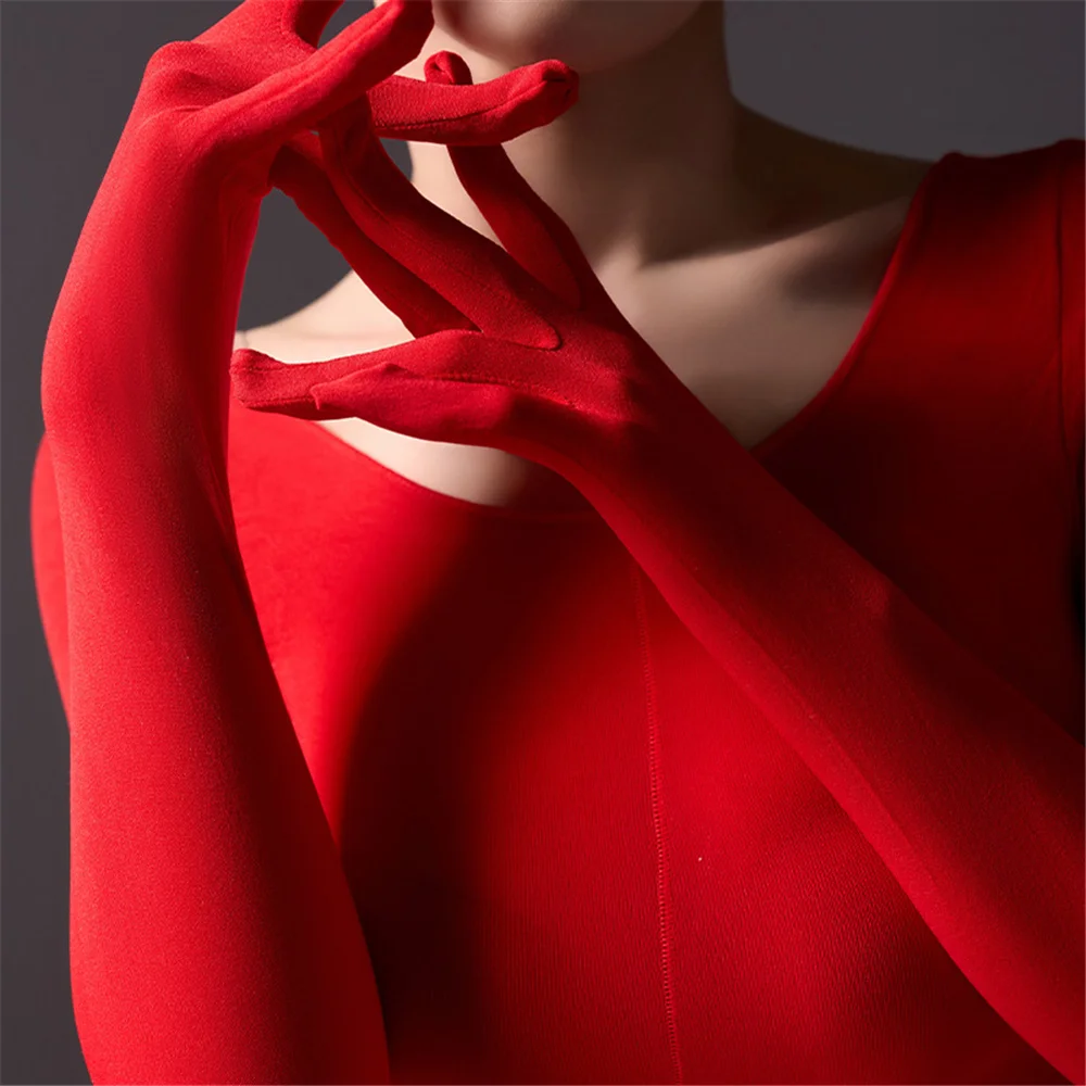 Vestido tubo ajustado con manga de guante para mujer, cubierta de máscara 120D, vestido elástico para la cabeza, paquete de realce, vestido de paso a la cadera, ropa de sirvienta