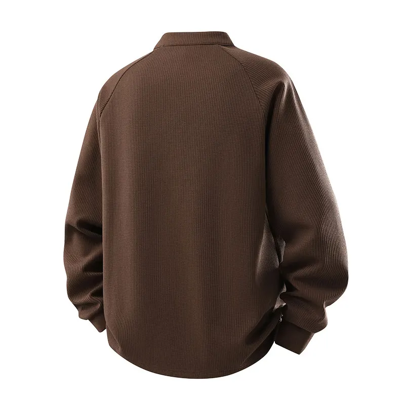 Outdoor Sports Long Sleeve Breathable Skin-friendly Men Half Zipper Pullover Sweatshirt Running Skateboard Sport Long Sleeve Top