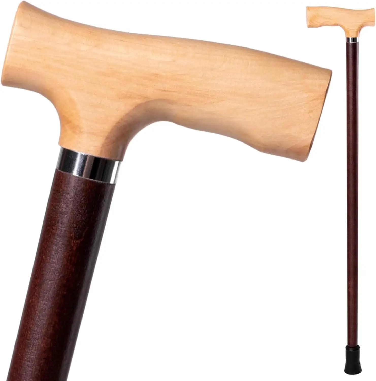 

Classic Wooden Carved Walking Cane for Women - Ergonomic Handle, Fashionable Design, 36 Inches