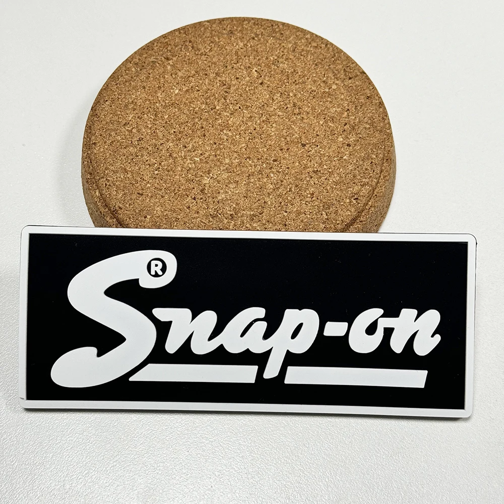 

Защелкивающийся ящик для инструментов, именная табличка, эмблема, логотип, 5 x 2 дюйма, большой толстый 3D-гумор с клейкой подложкой