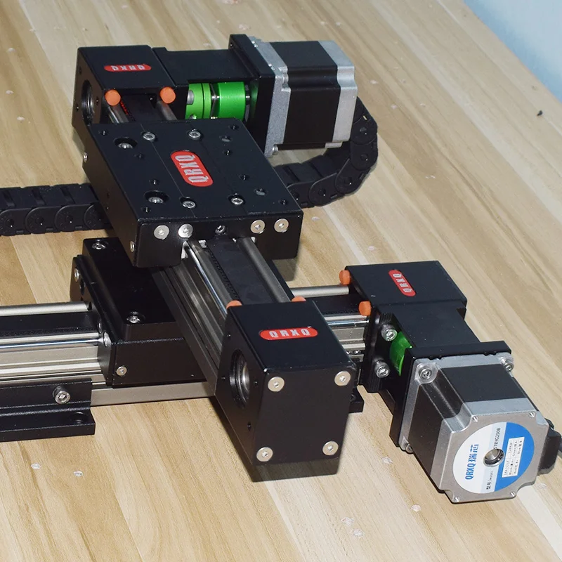Entrega passo motor unidade sistema de movimento linear correia síncrona xy impressora 3d bancada elétrica