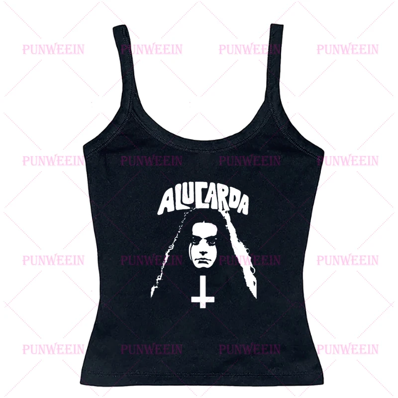 Saintess gothique Vintage noir Y2k années 90 débardeur Streetwear Harajuku graphique punk croix Streetwear Emo fille individualité débardeur